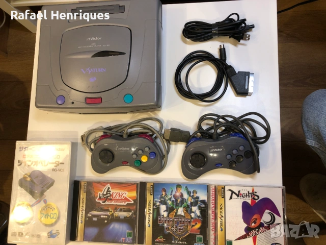 Victor V-Saturn + Video CD Card + 2 Victor джойстик + 3 игри