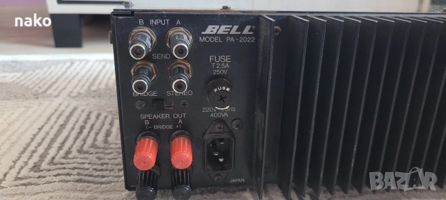 Bell pa 2022 крайно стъпало, снимка 4 - Ресийвъри, усилватели, смесителни пултове - 55013143