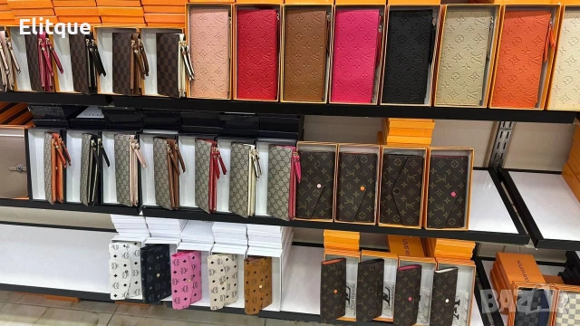 портмонета в кутия guess Gucci karl lefenfeld 