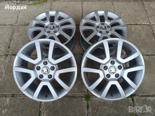 ОРИГИНАЛНИ джанти 17 ' цола 5x112 SKODA / Шкода ЕТ45 7J 57,1, снимка 2 - Гуми и джанти - 54568946