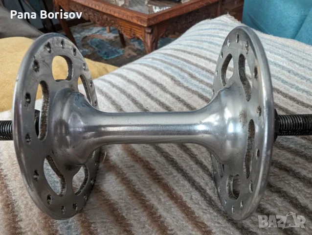 Ретро Пистова Предна Главина Campagnolo Nuovo/Super Record, снимка 6 - Части за велосипеди - 55321425