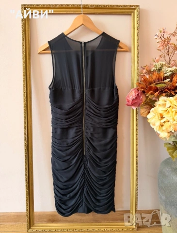 H&M черна официална мини рокля размер S, снимка 3 - Рокли - 54072790