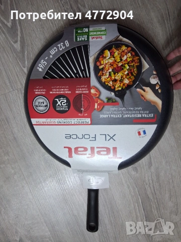Тиган Tefal XL FORCE 32CM , снимка 5 - Съдове за готвене - 54361420