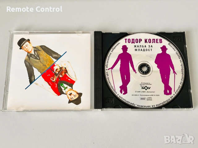 CD ТОДОР КОЛЕВ - ЖАЛБА ЗА МЛАДОСТ (2001), снимка 2 - CD дискове - 54560107