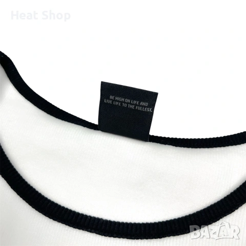 Дамски потник Von Dutch Ribbed Crop Tank Top, снимка 5 - Потници - 55104105