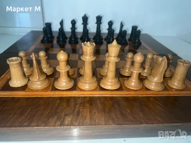 Голям Шах с бакелитов фигури, снимка 2 - Други спортове - 55425013