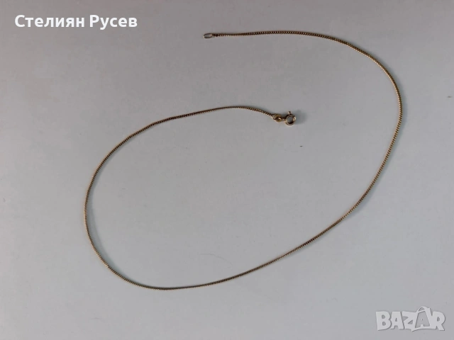 2.69гр НА 8 КАРАТА  са 1.53грама на 14к / златен женски дамски ланец колие синджир / злато / GOLD ко, снимка 4 - Колиета, медальони, синджири - 55089330