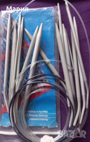 Комплект за шиене, куки за плетене, ретро чадър, снимка 5 - Други стоки за дома - 54086934