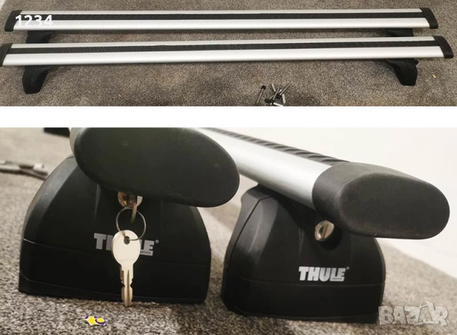 Алуминиев багажник напречни греди с THULE сет за MAZDA 3 5 6 CX-5 323f, снимка 2 - Аксесоари и консумативи - 54886283