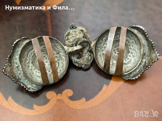 Сребърни момински пафти с филигран от Карлово/ Дъбене, снимка 5 - Антикварни и старинни предмети - 54739771