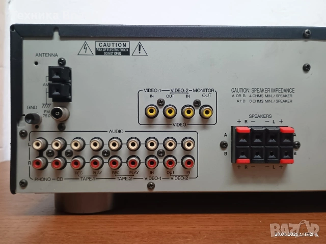 Onkyo TX-9022 RDS. Стерео усилвател с вграден тунер. , снимка 11 - Ресийвъри, усилватели, смесителни пултове - 55042136