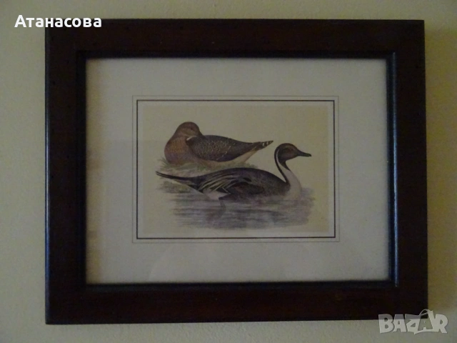 Декоративта картина с диви патици, снимка 2 - Картини - 54034307