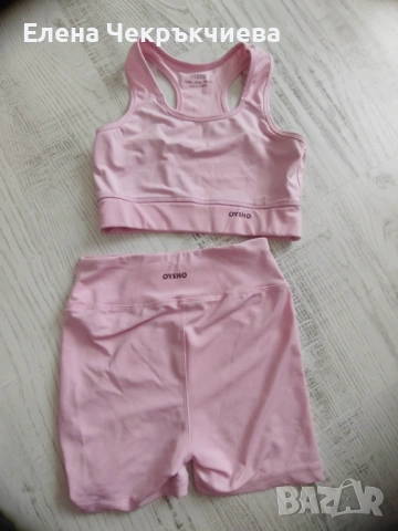 Дрехи в розово, размер С, снимка 2 - Панталони - 54216998