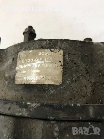 Алтернатор 80Ah Bosch за Mercedes Atego 815 (2001) 0120469115 A0091549802, снимка 2 - Части - 55263338