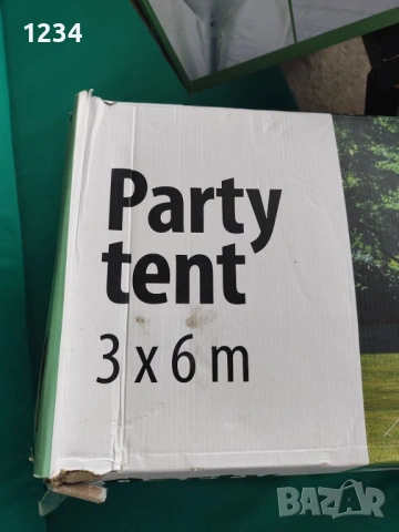 Градинска парти шатра 6х3, снимка 2 - Градински мебели, декорация  - 53950682