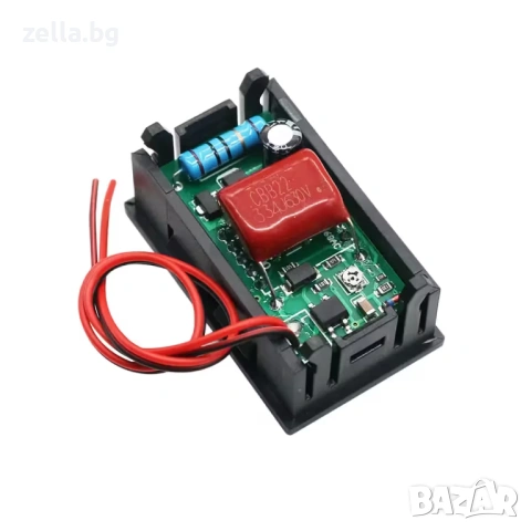Дигитален AC волтметър за вграждане, 220V, син LED дисплей, монофазен/трифазен, точност ±1% 10358, снимка 8 - Аксесоари и консумативи - 54683822