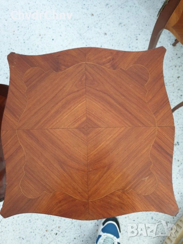 2бр-чифт стари френски дървени конзолни масички-шкафчета за легло, снимка 9 - Шкафове - 54091644