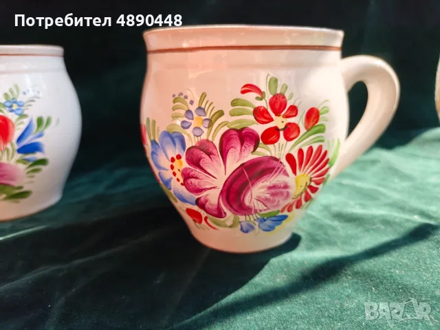 Ръчно изрисувана чешка керамика(Chodská keramika buclák) , снимка 5 - Декорация за дома - 55592423