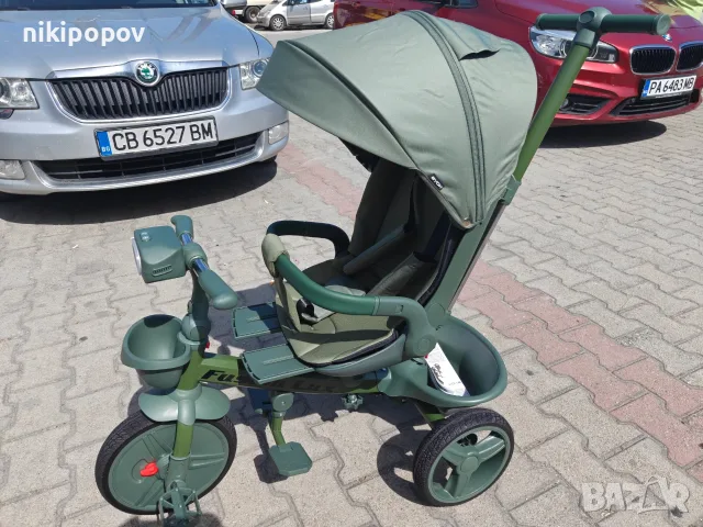 BYOX Детска триколка Fusion LUX зелен, снимка 7 - Детски велосипеди, триколки и коли - 55440249