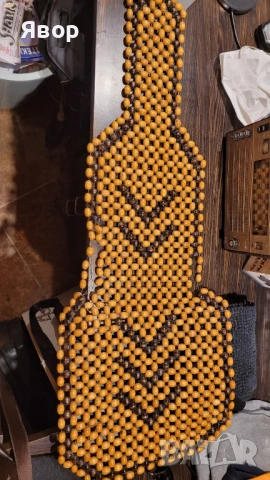 Масажна постелка от дървени топчета за стол седалка , снимка 2 - Столове - 53978410