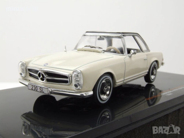Mercedes 230 SL W113 Pagode Hardtop 1964 - мащаб 1:43 на IXO моделът е нов в PVC дисплей-кейс