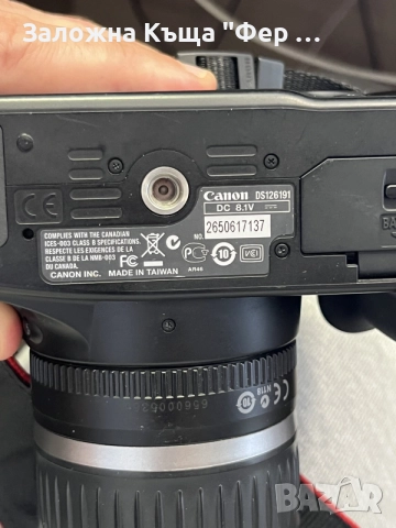 Canon EOS1000D с два обектива, снимка 8 - Фотоапарати - 55478597