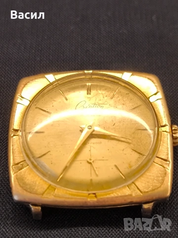 Винтидж швейцарски часовник Creation Mastership – за ремонт/части, снимка 3 - Мъжки - 54089786