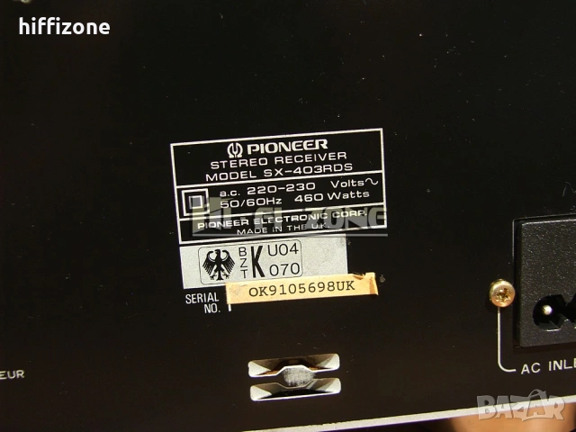 Ресивър  Pioneer sx-403rds , снимка 9 - Ресийвъри, усилватели, смесителни пултове - 54061550