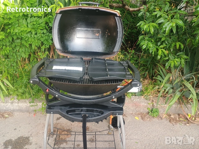 Газово барбекю Weber Q 2200 с оригинална количка и покривало – Отлично състояние, снимка 5 - Барбекюта - 55228377