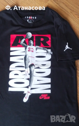Оригинална тениска NIKE AIR JORDAN баскетбол, размер 146-152, 10-12 години, като нова, снимка 3 - Детски тениски и потници - 54454809