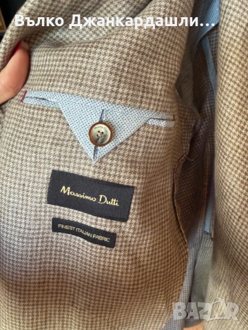 Мъжко ленено  сако Massimo Dutti, размер 54, снимка 14 - Сака - 54824204