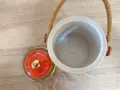 Рядък винтидж японски порцеланов съд Satsuma Dragonware с капак и дръжка, снимка 4