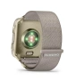НОВ!!! Смарт часовник Garmin Venu X1, Soft Gold с титаниев гръб и каишка найлон French Gray  , снимка 2