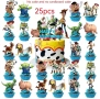 Toy story Играта на играчките 25 броя Happy birthday декорация торта мъфини кексчета, снимка 1