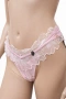 Дамско долнище Hunkemöller L – нежно розово с дантела и флорална бродерия, снимка 2