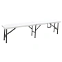  Комплект пейка от 2 части за градина/тераса/двор Kring Banquette, Сгъваема, 180x25x43, Метал/Пластм, снимка 2