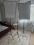 Студийно осветление 2 софтбокса + стойка, снимка 1