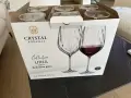 Комплект СУПЕР ЕЛЕГАНТНИ чаши за червено вино от кристално стъкло на 
Бохемия, 6 бр. 6 x 740 ml, снимка 3