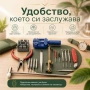 Професионален комплект 16бр часовникарски инструменти пинсета отвертки, снимка 5