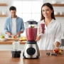 Блендер Cheffinger 1000 W – 1,5 л кана, мелачка 100 мл, корпус от неръждаема стомана, снимка 1