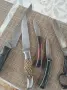 Два ножа стари здрави,две ножчета и шивашка ножица,,чилик,, стомана изработка красива на всички , снимка 18