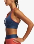 ADIDAS Medium Support Don't Rest 3-Bar Bra Navy – Дамско спортно бюстие | Оригинално, снимка 2
