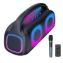 Парти тонколона 2 × 5.25" – 40 W RMS, Bluetooth, RGB LED светлини, батерия 3600 mAh, снимка 5