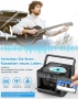 Преносим CD плейър Greadio CD-W16, Boombox касетофон с FM радио, Bluetooth 5.1, батерия 5000 mAh, снимка 8