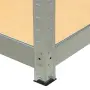 Метален гаражен стелаж HÖGLER 180x160x60 см – 4 рафта, до 1200 кг, поцинкована стомана, снимка 3