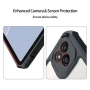 XUNDD калъф за Infinix Xpad – TPU+PC, кожена подставка, Airbag технология, скрийн протектор, черен, снимка 6