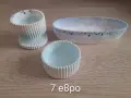 Комплекти съдове за свещи от гипсокерамика , снимка 2