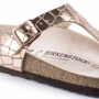 Дамски Сандали от Естествен Велур, Birkenstock Gizeh Gator Gleam Copper 1016050 Анатомични, Джапанки, снимка 3
