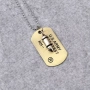 Мъжки военен комплект Dog Tag с жетон и висулка куршум – Неръждаема стомана 10215, снимка 3