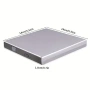Външно CD DVD устройство USB 3.0 USB-C 2 в 1 записвачка за лаптоп и компютър, снимка 2